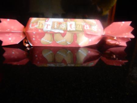 Cracker Gingerbread Red Christmas by Sheila Pickering