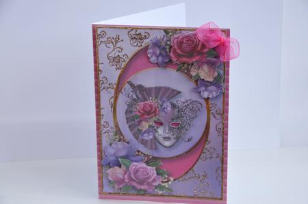 Centre Circle - Beautiful Belle Roses Masque by Sheila Pickering