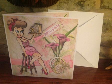 8x8 Retro Selfie Mini Kit by Sheila Pickering