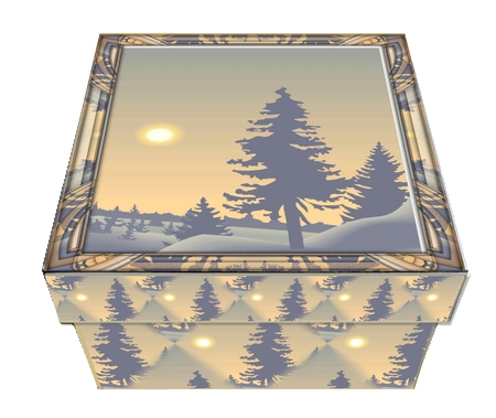 GIFT BOX - WINTER FIR TREE by Craft Box