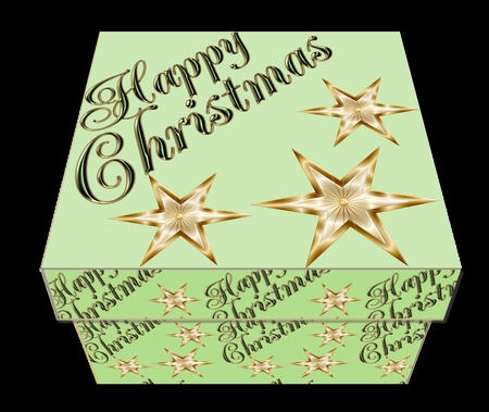GIFT BOX - GREEN HAPPY CHRISTMAS by Craft Box