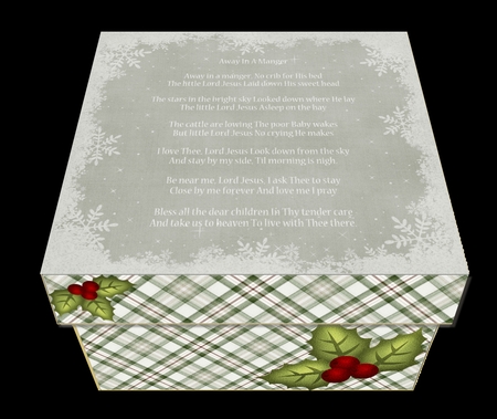 GIFT BOX - AWAY IN A MANGER by Craft Box