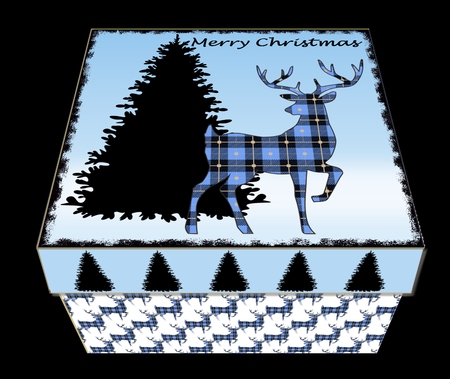 GIFT BOX - TARTAN STAG by Craft Box