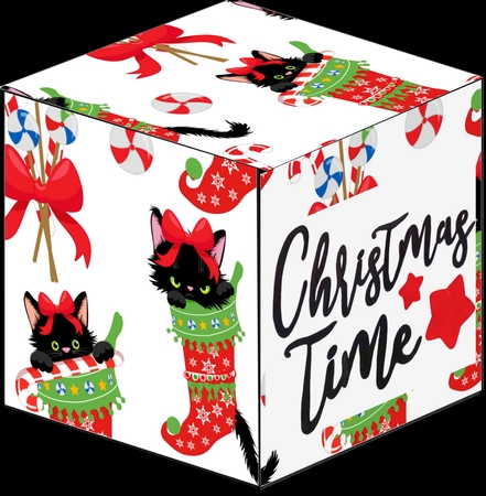 All In One Gift Box - Christmas Cats 2 by Craft Box