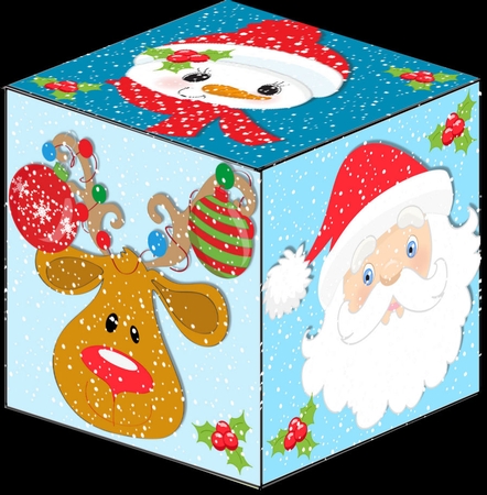 All In One Gift Box - Santa and Friends by Craft Box