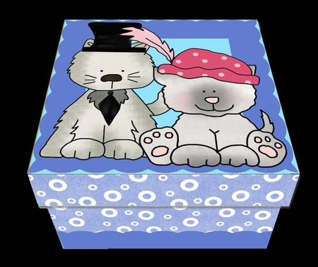 GIFT BOX - FANCY CATS 2 by Craft Box