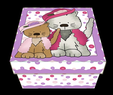 GIFT BOX - FANCY CATS 3 by Craft Box