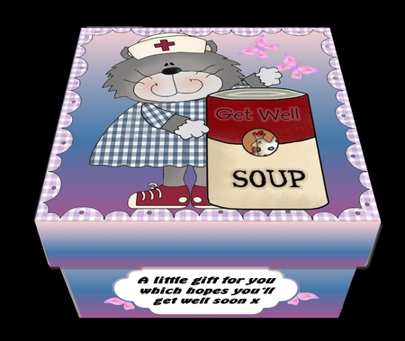 GIFT BOX - GET WELL SOON CAT SOUP by Craft Box