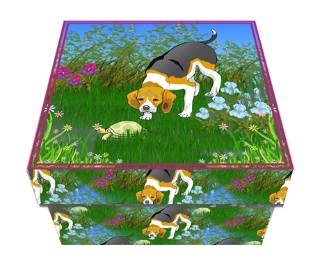 GIFT BOX - BEAGLE WITH TORTOISE by Craft Box