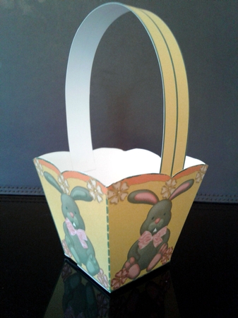 EASTER BASKET 1 - RABBITS by Craft Box