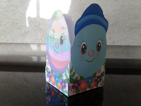 EASTER BASKET 2 - SMILEY EGGS by Craft Box