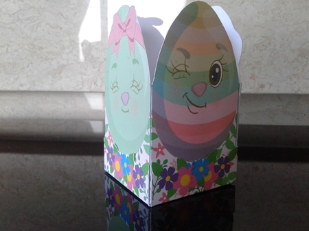 EASTER BASKET 2 - SMILEY EGGS by Craft Box