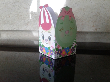 EASTER BASKET 2 - SMILEY EGGS by Craft Box