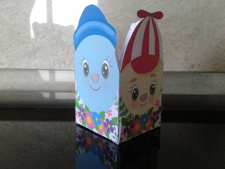 EASTER BASKET 2 - SMILEY EGGS by Craft Box