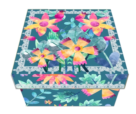 GIFT BOX - FLORAL WATERCOLOUR by Craft Box