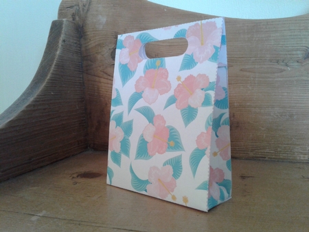Gusset Sided Gift Bag - Pink Floral by Craft Box
