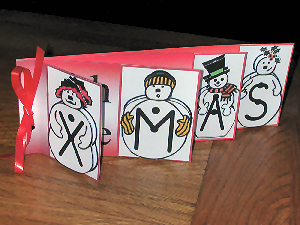 Snowman Xmas Book by Craft Box