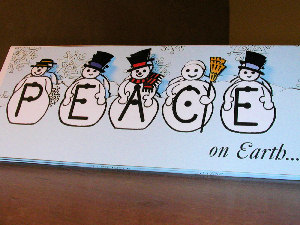 Peace on Earth Snowmen by Craft Box