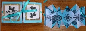 Exploding Card, Blue Christmas by Craft Box