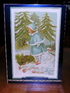 Girl in Blue with Fur Trim by Craft Box