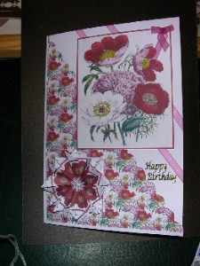 Paeonies with Tea Bag Tiles by Craft Box