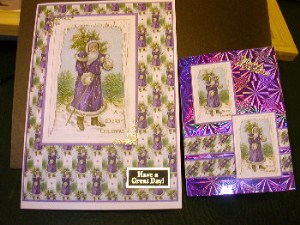 Purple Santa Quick Card by Craft Box