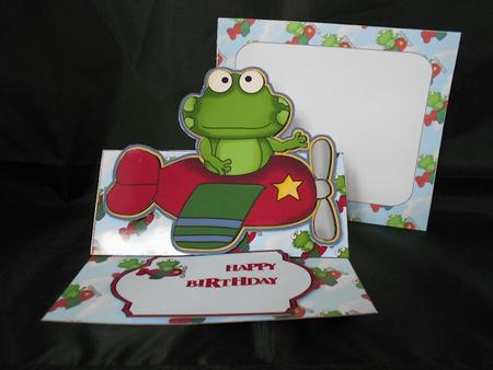 Easel Card - Flying Frog by Craft Box