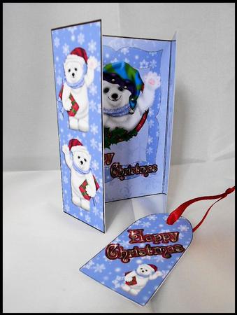 Gatefold Card - Polar Bears by Craft Box
