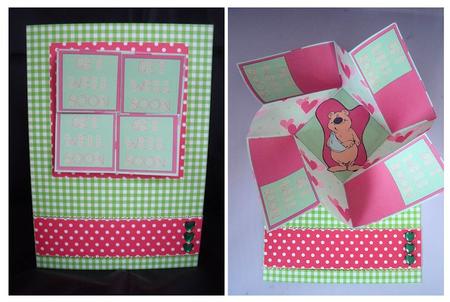Twist Turn Topper - Get Well Soon Bear by Craft Box