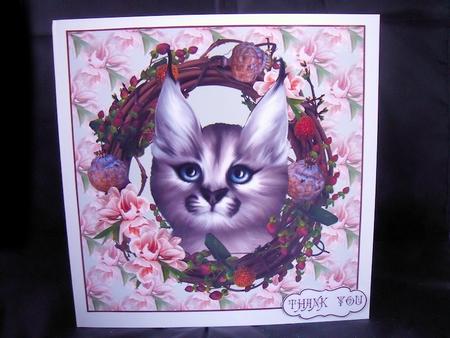 Caracal Cat Wreath by Craft Box