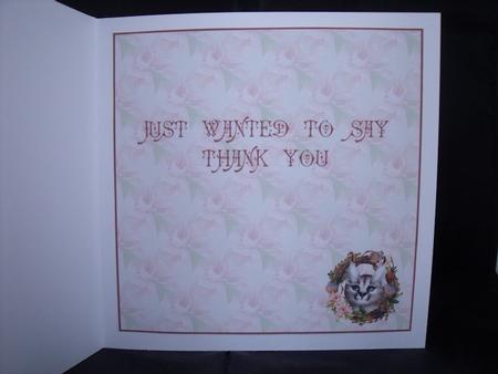 Caracal Cat Wreath Insert - Thank You by Craft Box