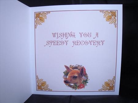 Roe Deer Wreath Insert - Get Well Soon by Craft Box