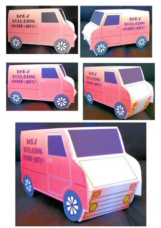 Model Van - Bob's Building Company by Craft Box