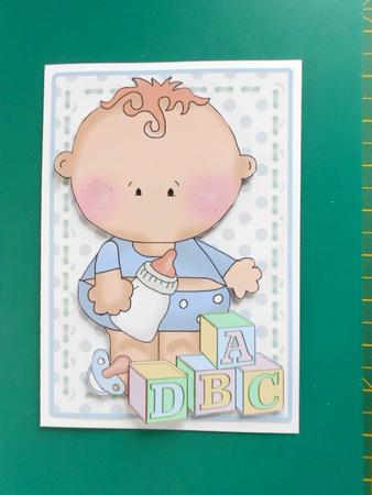 Building Blocks - Curly Baby Boy by Craft Box