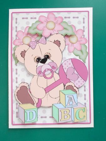 Building Blocks - Teddy Baby Girl 2 by Craft Box