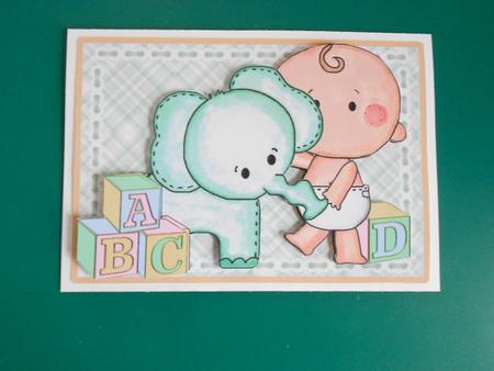 Building Blocks - Button Baby and Elephant by Craft Box