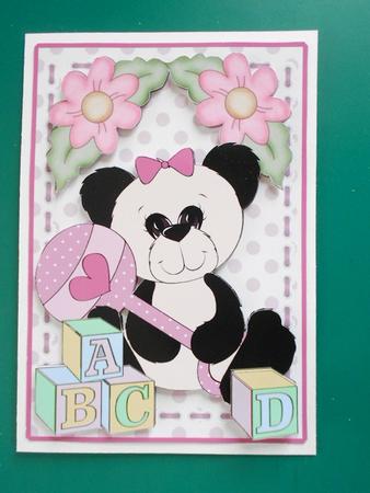 Building Blocks - Panda Baby Girl by Craft Box