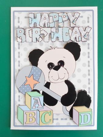 Building Blocks - Panda Birthday by Craft Box