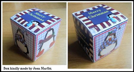 All in One Gift Box - Christmas Penguins by Craft Box