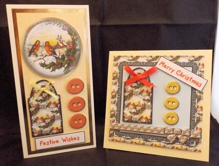 Mix'n'match Card - Christmas Robins by Craft Box