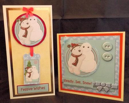 Mix'n'match Card - Snowman Bear by Craft Box