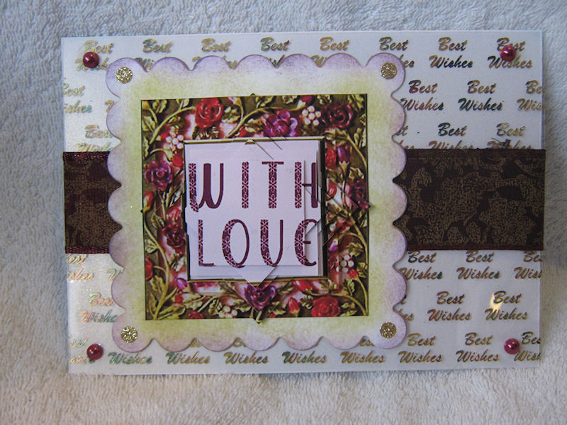 Floral Frame with Love Star Pyramid by Craft Box