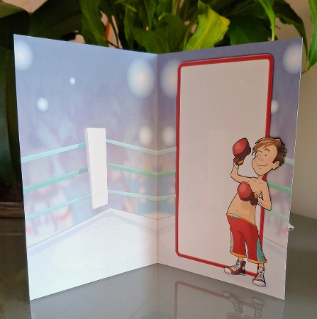 Boxer Boy Dude Red Insert by S.Elisabet Osborn Wright
