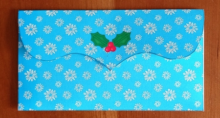 Christmas Fat Penguins Money Wallet 8 by S.Elisabet Osborn Wright