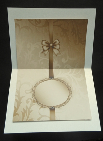 Elegant Metallic Greeting Matching Insert A5 Landscape by S.Elisabet Osborn Wright
