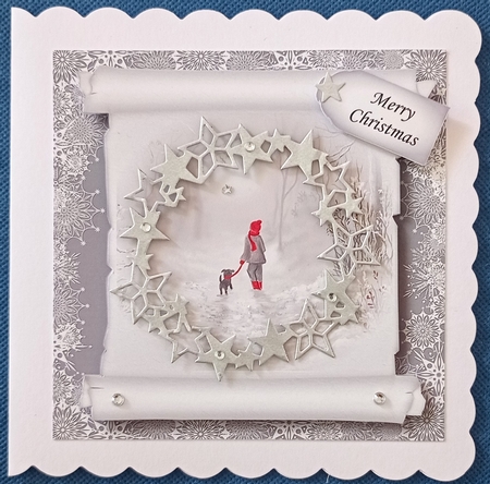 Christmas Parchment Scroll 8 No Flowers by S.Elisabet Osborn Wright