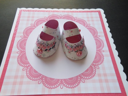 Delicate Roses Baby Shoes by S.Elisabet Osborn Wright