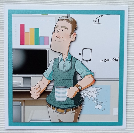 Teacher Dude 7x7 Quick Card by S.Elisabet Osborn Wright