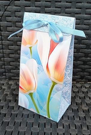 Tulips and lace pinch bag 10 by S.Elisabet Osborn Wright
