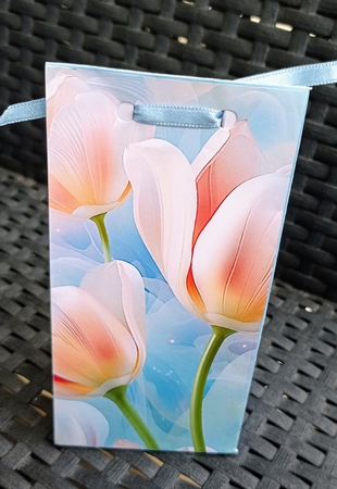 Tulips and lace pinch bag 10 by S.Elisabet Osborn Wright
